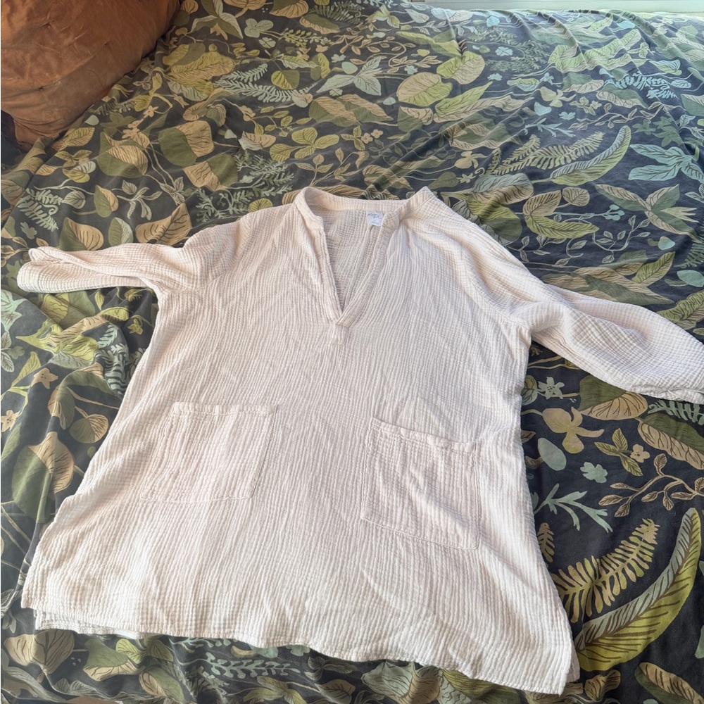 Elegant Cream Swim Coverup for Women